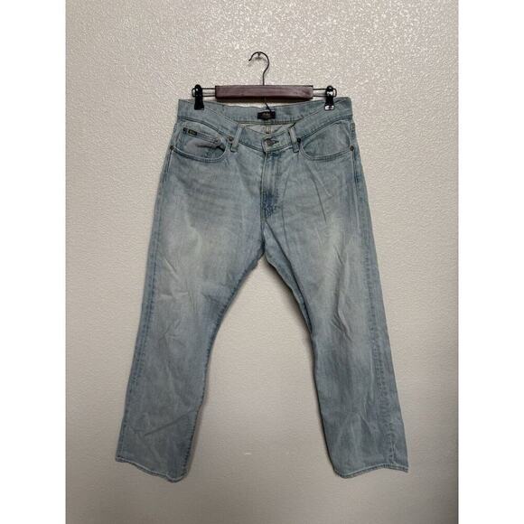 NEW Polo Ralph Lauren Mens jeans 32 x 30 light wash straight authentic dungarees